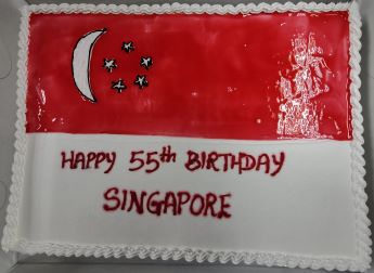 南洋亚洲学院师生共庆新加坡55周年国庆！